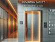 Installation of fire-rated door in a residential apartment hallway