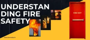 Modern fire-rated steel door installed in a commercial building corridor