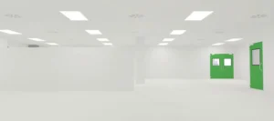 Hermetically sealed door installed at hospital operating room to maintain sterility