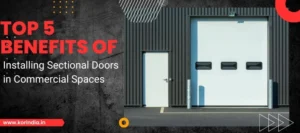 Automated sectional doors providing wide, unobstructed access for forklifts