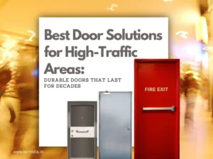 Durable steel flush door ideal for commercial and industrial high-traffic areas