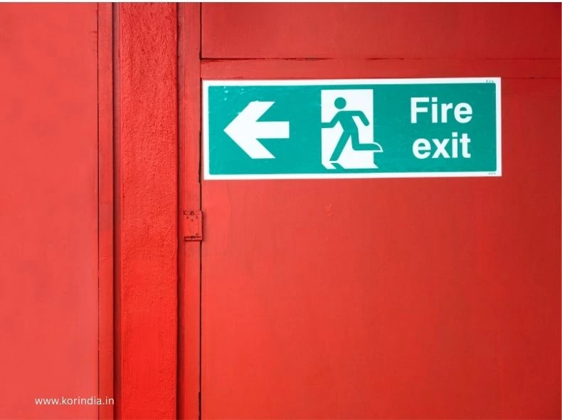 Comparison table of state-wise fire door regulations in India for commercial and residential buildings, featuring amendments and certifications