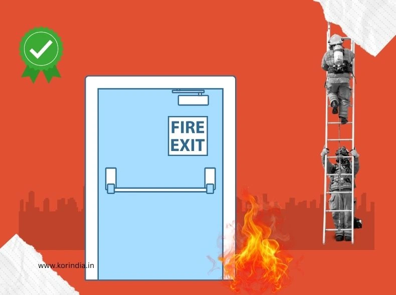 Fire Rated Door Manufacturer with BIS certified fire door products in factory