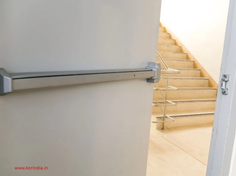 Infographic comparing steel and wooden options by Fire Rated Door Manufacturer KORIndia