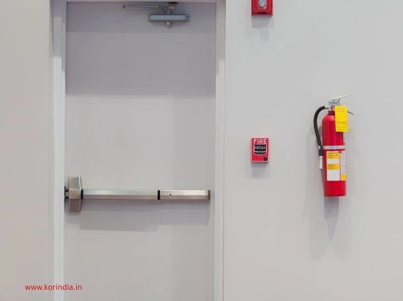 Elegant wooden fire rated door from leading Fire Rated Door Manufacturer KORIndia