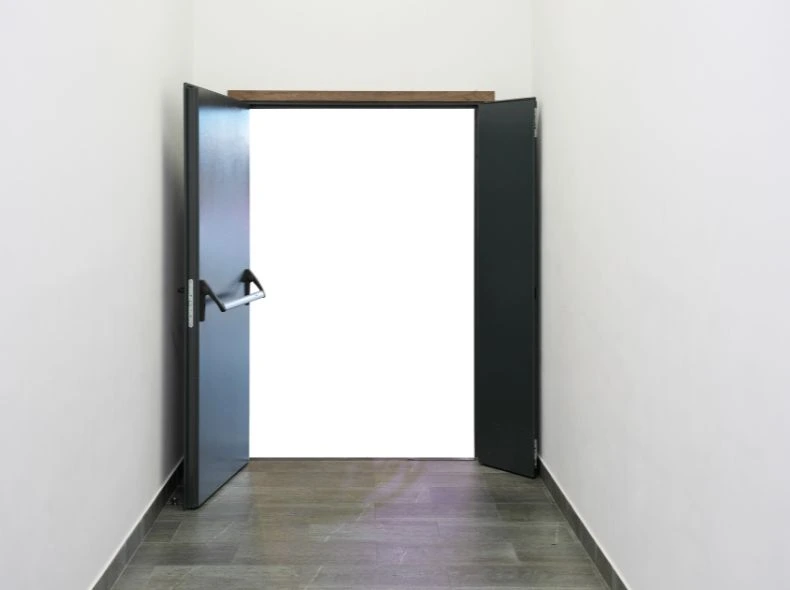 Fire Rated Door Installed in Hall Way