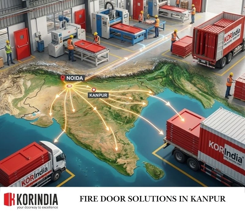 Industrial Fire Rated Door Kanpur Factory KORINDIA