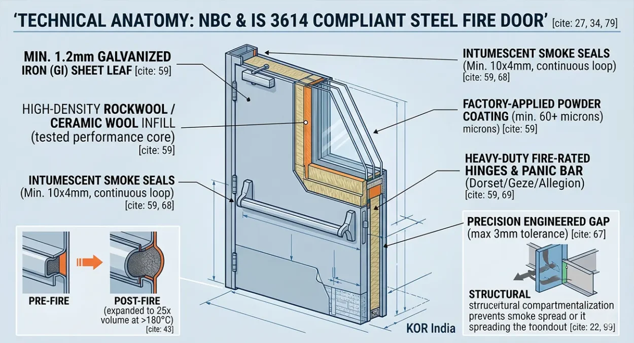 Korindia Fire Rated Doors Structural Compartmentalization Blueprint