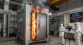 KOR India fire rated doors furnace testing setup at CBRI