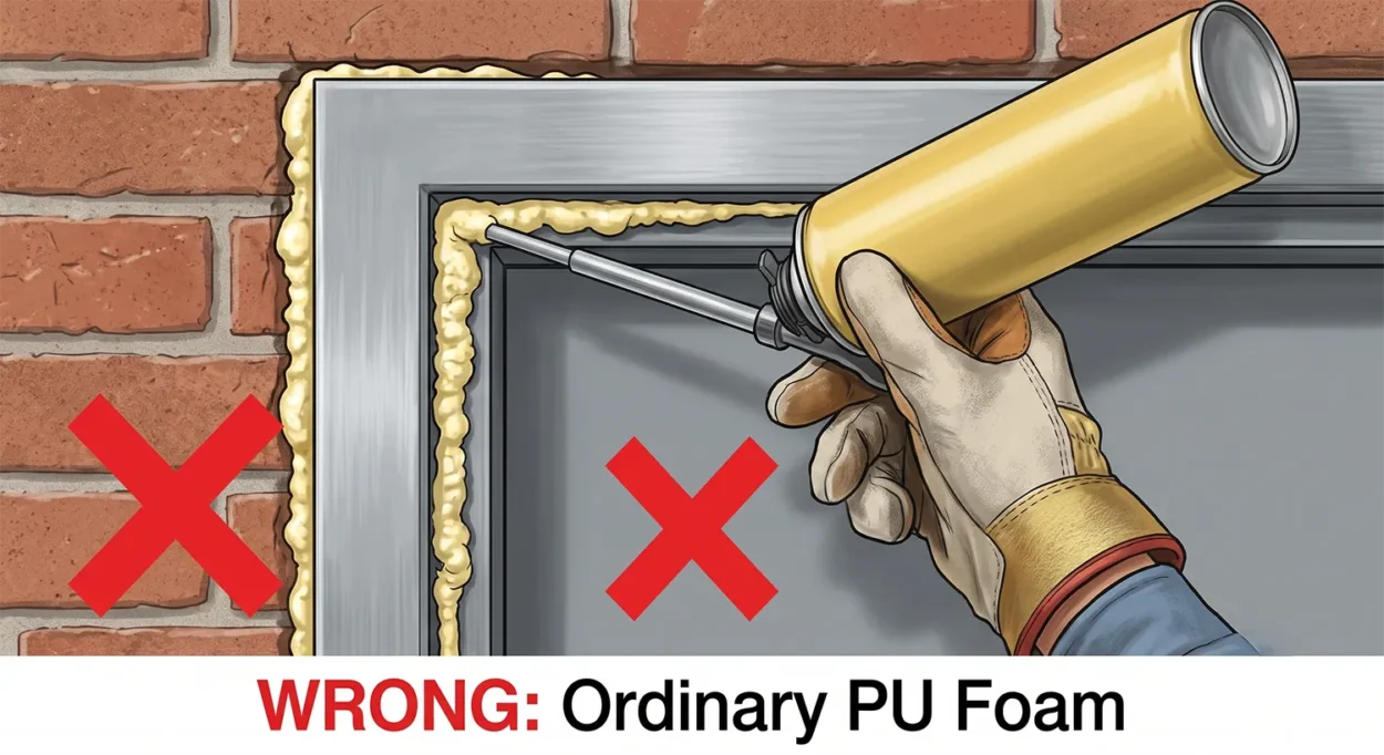Sealing The Frame To Wall Gap With Ordinary Expanding Foam